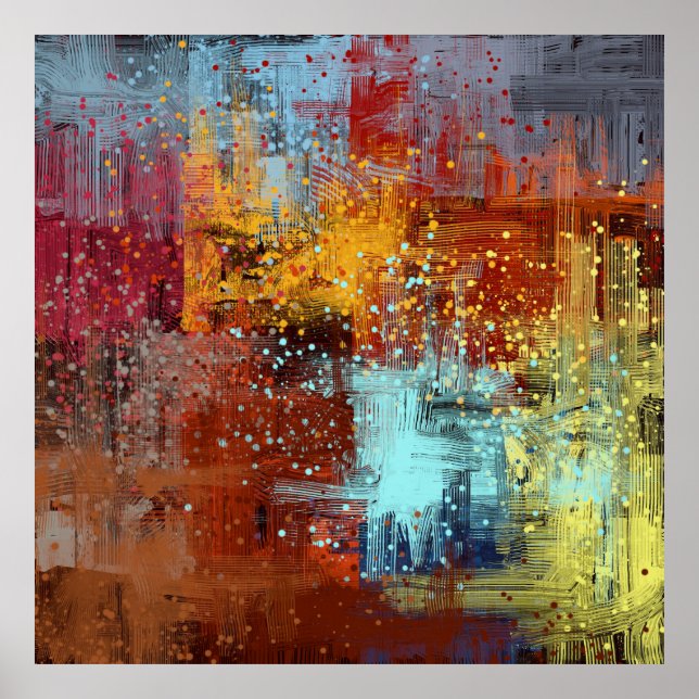 Abstract background. 2d illustration. Digital back Poster (Front)