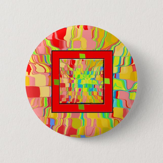 Abstract Background 6 Cm Round Badge (Front)