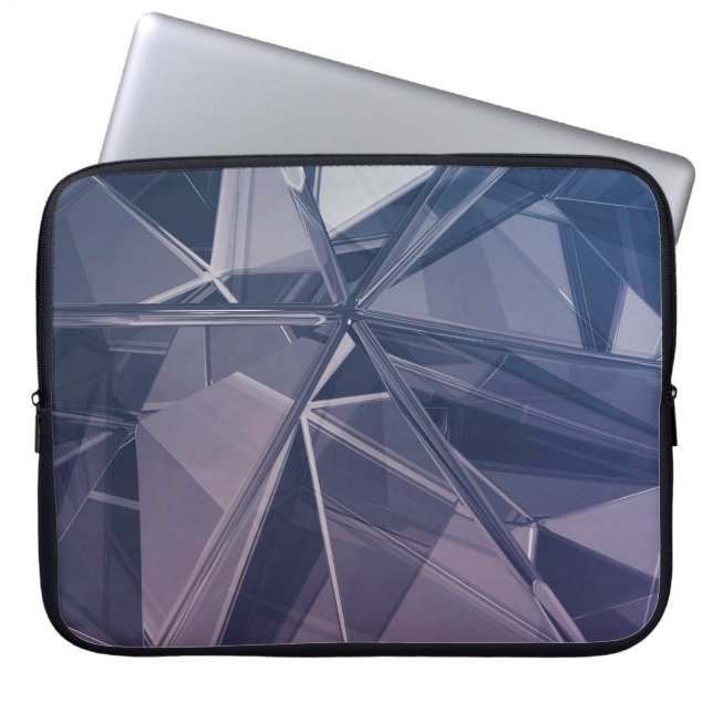Abstract background abstract minimal laptop sleeve (Front)