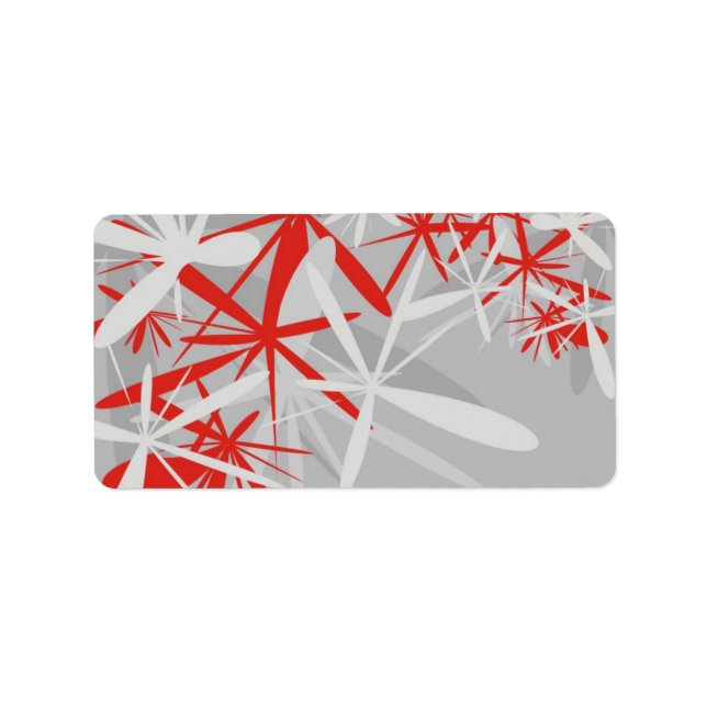Abstract Background Address Label (Front)