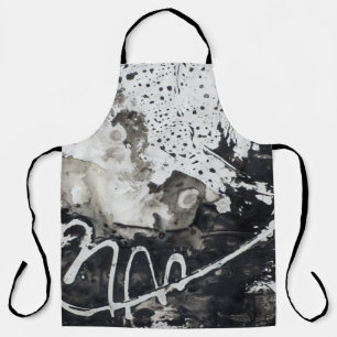 Abstract background black and white apron