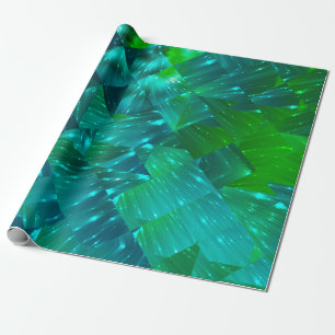 abstract background. blue and green mosaicbackgrou wrapping paper