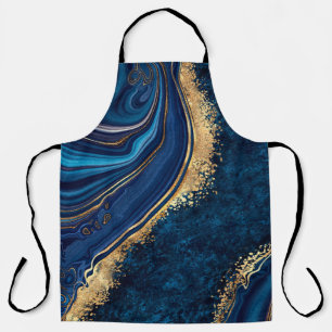 abstract background blue marble agate granite mosa apron