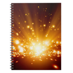 Abstract background - bright orange lightslight,ba notebook