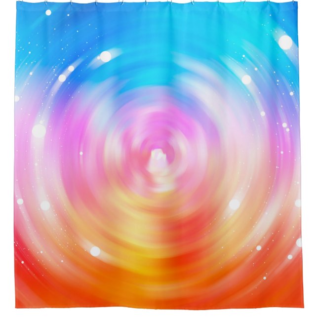 abstract background. brilliant circles background  shower curtain (Front)