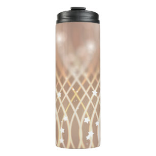 Abstract background. brown background with waves a thermal tumbler