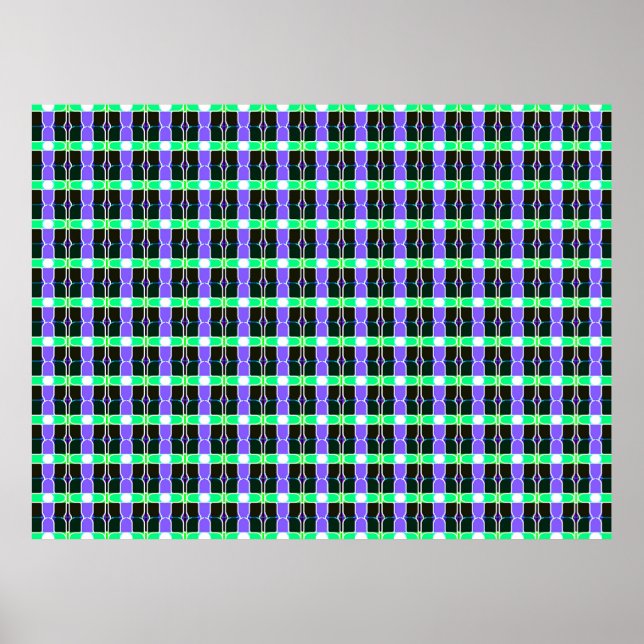 abstract background, colored tartan pattern, moder poster (Front)