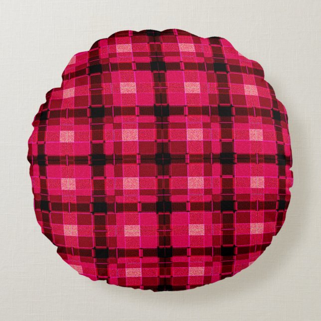 abstract background. coloured weave pattern. moder round cushion (Front)