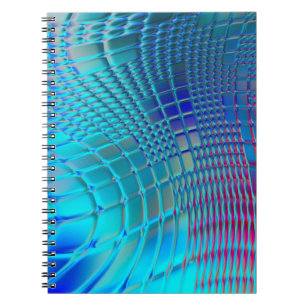 Abstract background. Colourful wavy design wallpap Notebook