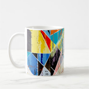 abstract background composition, with strokes, spl coffee mug