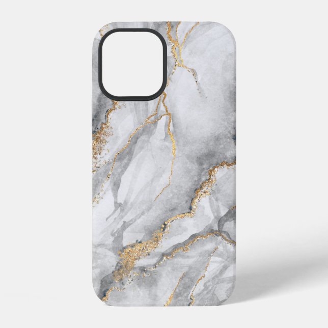 abstract background, creative texture of white mar iPhone case (Back)