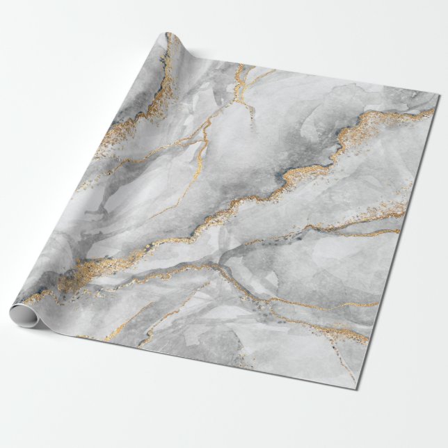 abstract background, creative texture of white mar wrapping paper (Unrolled)