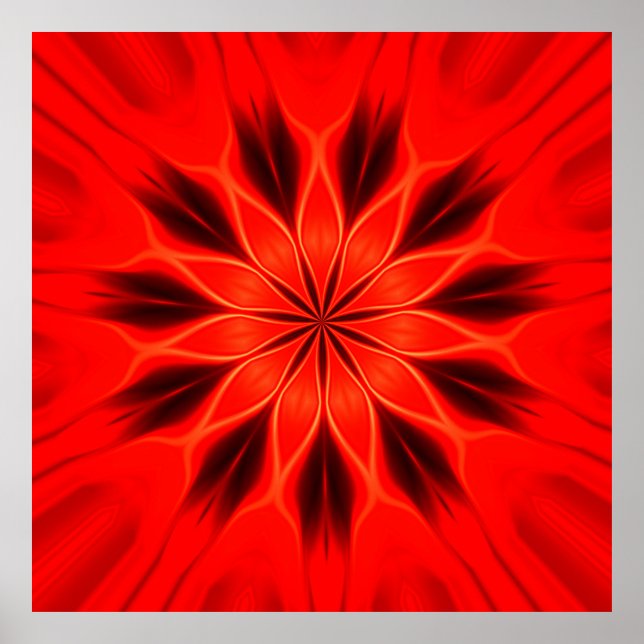 Abstract background. Geometric oriental kaleidosco Poster (Front)