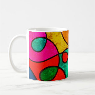 Abstract background graphic design coffee mug