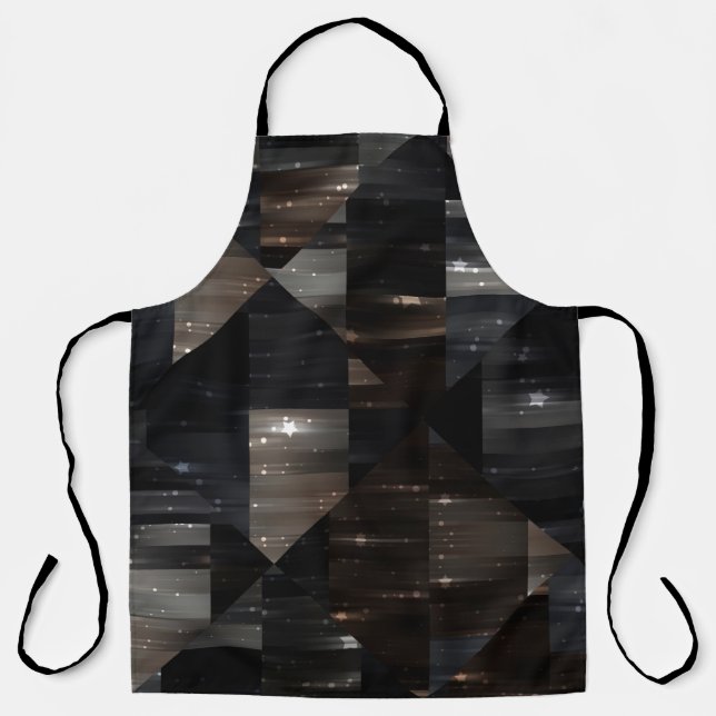 abstract background. grey mosaic illustration digi apron (Front)