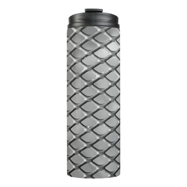 Abstract background grey thermal tumbler (Front)