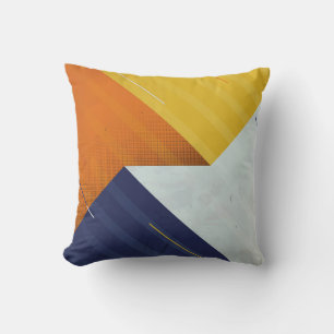  Abstract Background. Grunge texture. Triangle geo Cushion
