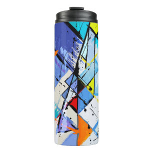 abstract background illustration, with strokes, sp thermal tumbler