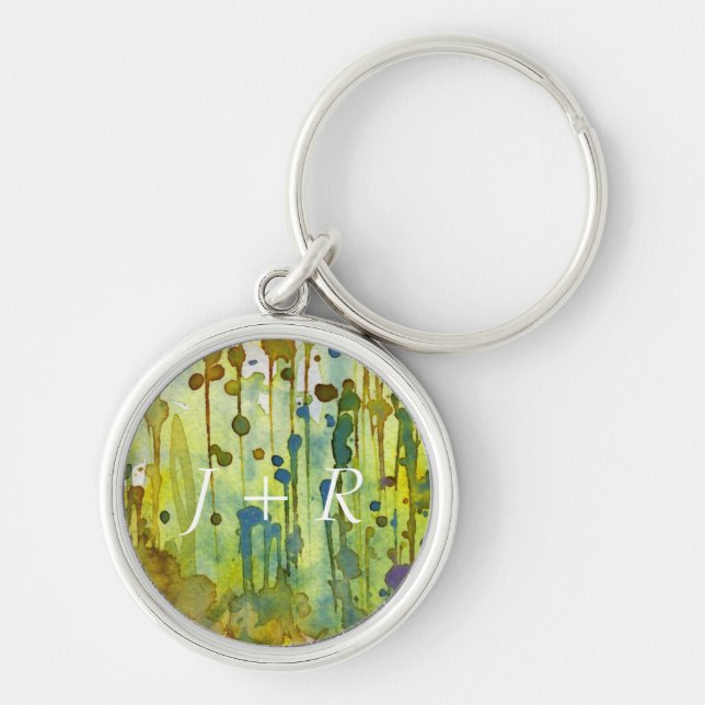 abstract background key ring (Front)