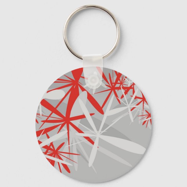 Abstract Background Key Ring (Front)