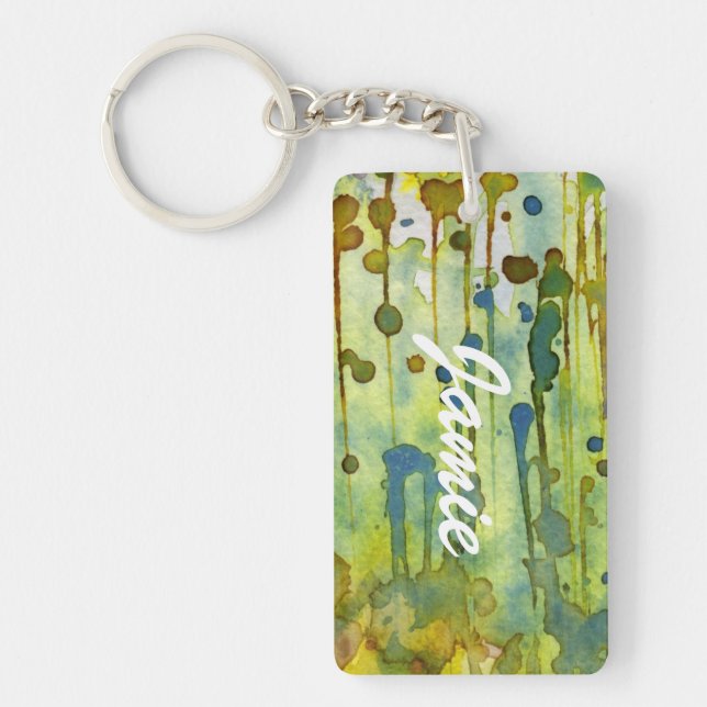 abstract background key ring (Front)