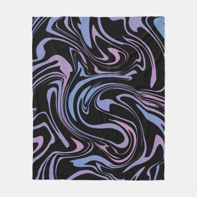 Abstract background. Liquid marble. Background flu Fleece Blanket (Front)