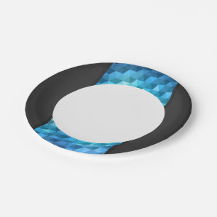 Abstract background made of mosaic pattern paper plate