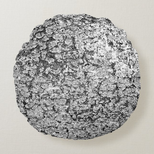 Abstract background. Monochrome texture. Image inc Round Cushion (Front)