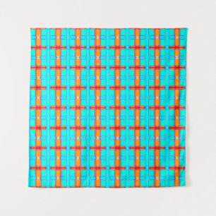 abstract background   multicolored gingham pattern tapestry