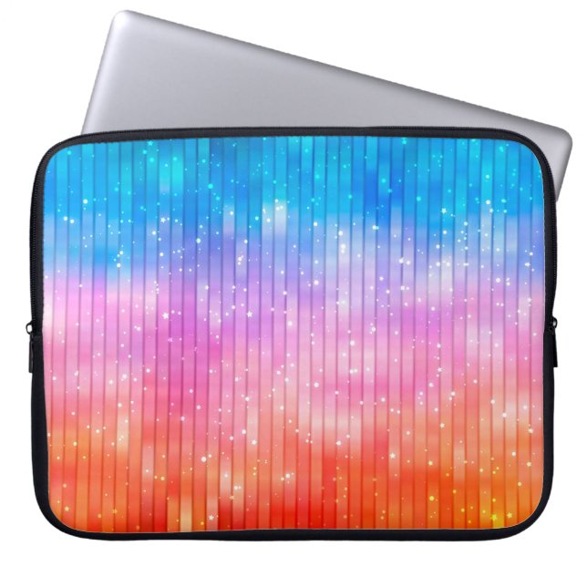 Abstract background. multicolored shiny background laptop sleeve (Front)
