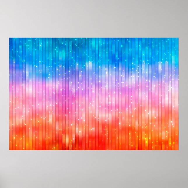 Abstract background. multicolored shiny background poster (Front)