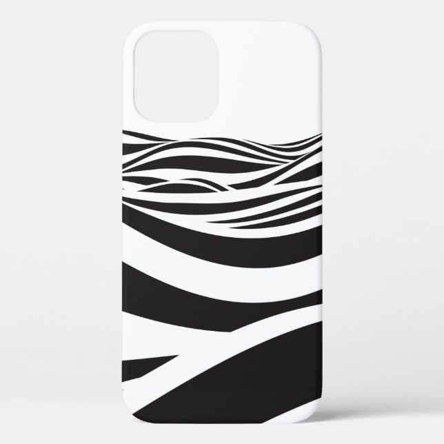 Abstract background of waves. 3D optical illusion- Case-Mate iPhone Case (Back)