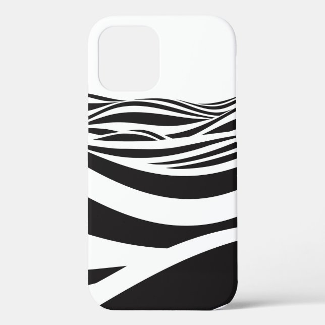 Abstract background of waves. 3D optical illusion- Case-Mate iPhone Case (Back)