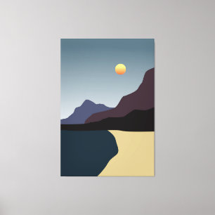 Abstract background painting canvas print