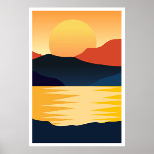 Abstract background painting poster