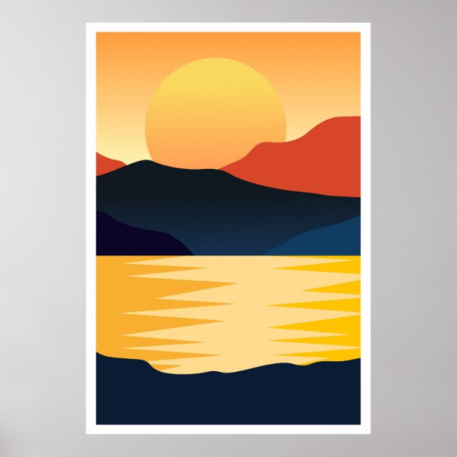 Abstract background painting poster (Front)