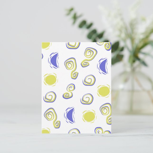 Abstract background, seamless pattern postcard (Standing Front)