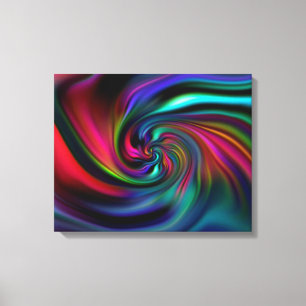 Abstract Background Spirals Soft I Canvas Print