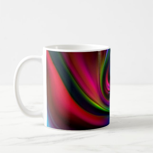 Abstract Background Spirals Soft I Coffee Mug (Left)