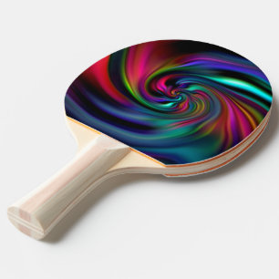 Abstract Background Spirals soft I Ping Pong Paddle