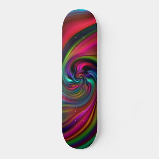 Abstract Background Spirals Soft I Skateboard (Front)