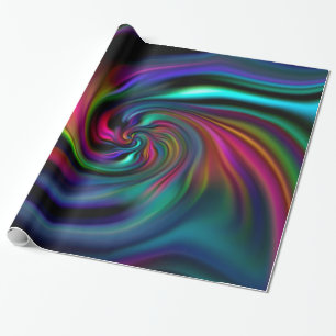 Abstract Background Spirals Soft I Wrapping Paper