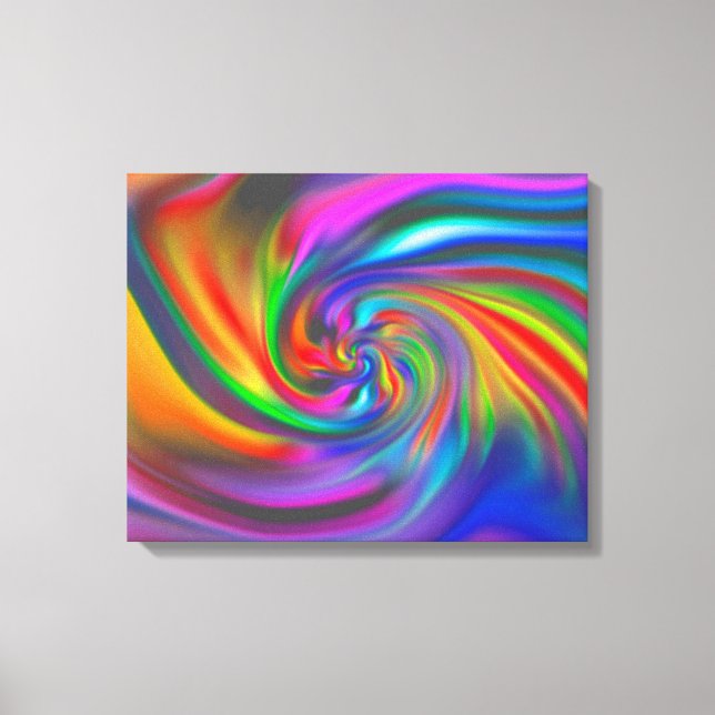 Abstract Background Spirals Soft II Canvas Print (Front)