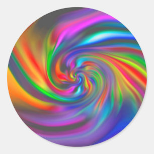 Abstract Background Spirals Soft II Classic Round Sticker