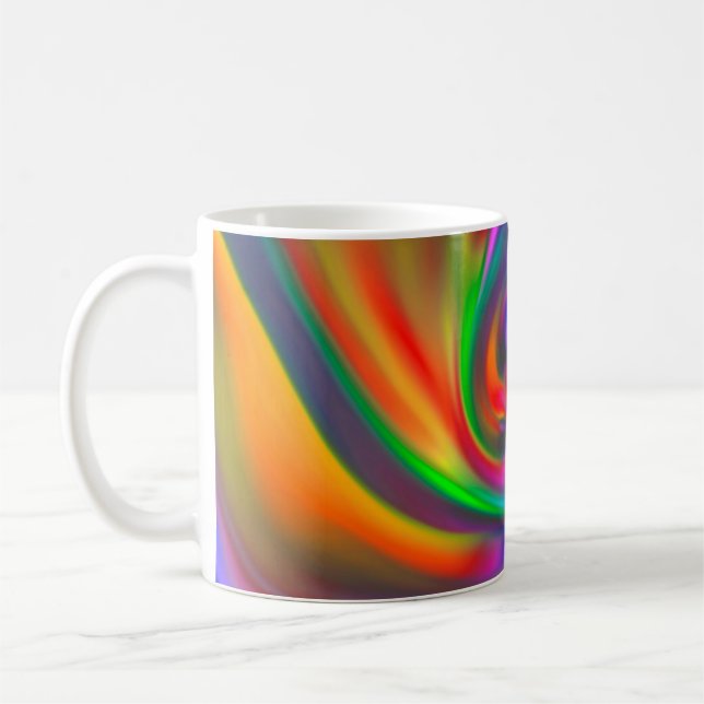 Abstract Background Spirals Soft II Coffee Mug (Left)