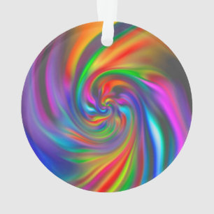 Abstract Background Spirals Soft II Ornament