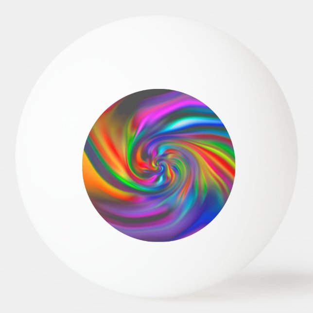 Abstract Background Spirals soft II Ping Pong Ball (Back)
