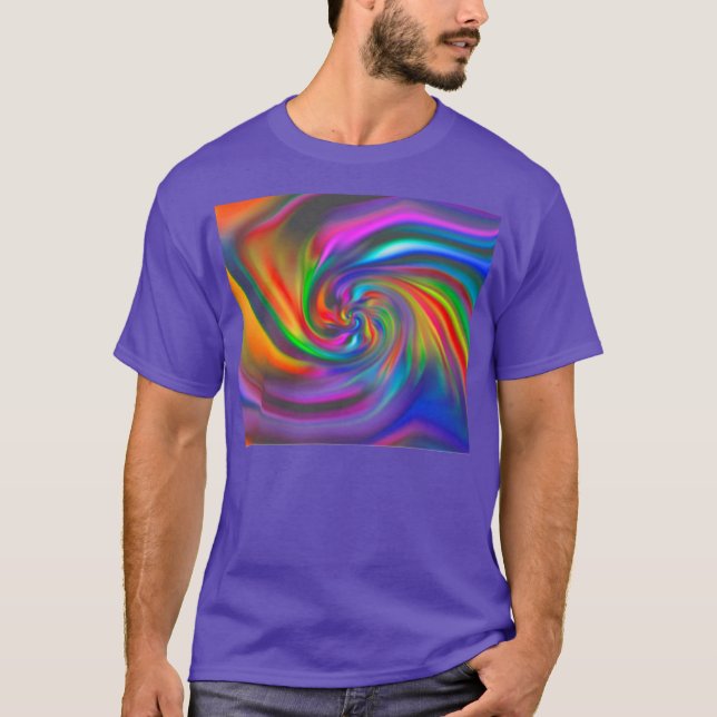 Abstract Background Spirals Soft II T-Shirt (Front)