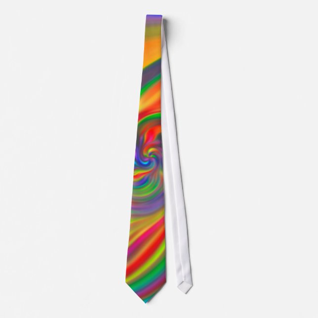 Abstract Background Spirals Soft II Tie (Front)