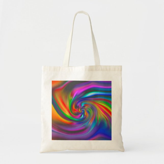 Abstract Background Spirals Soft II Tote Bag (Front)